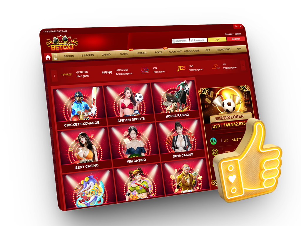 BetCX7 Pakistan sports and gaming platform